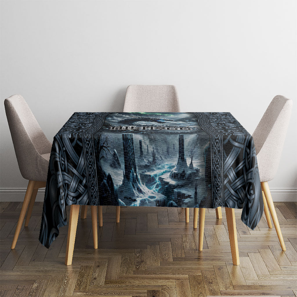 Dark Vikings Tablecloth Norse Dragon Nidhogg