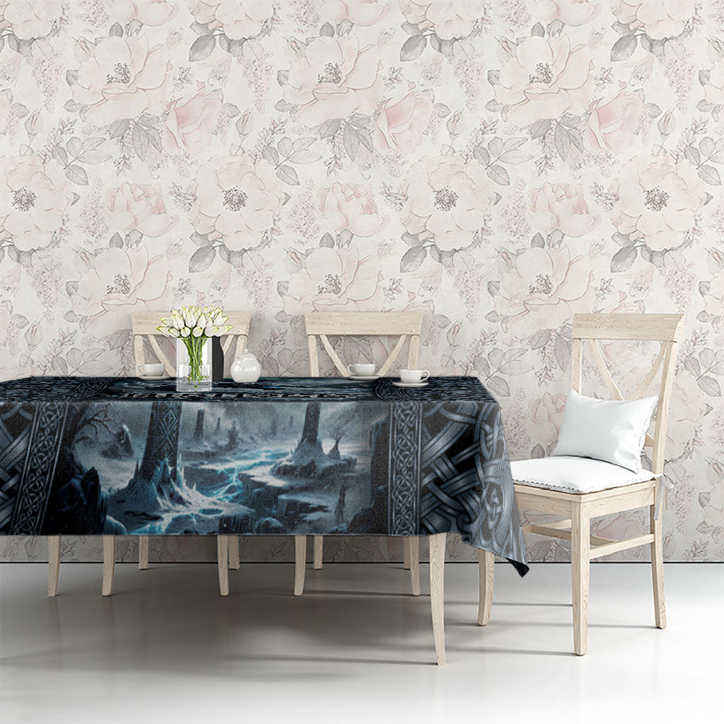 Dark Vikings Tablecloth Norse Dragon Nidhogg