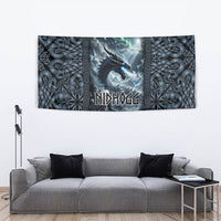 Dark Vikings Tapestry Norse Dragon Nidhogg