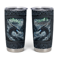 Dark Vikings Tumbler Cup Norse Dragon Nidhogg