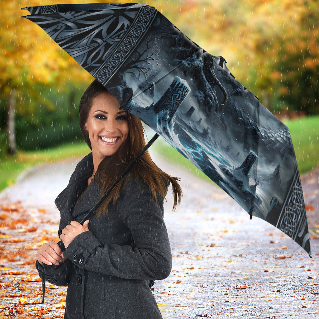 Dark Vikings Umbrella Norse Dragon Nidhogg