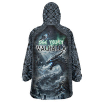 Dark Vikings Wearable Blanket Hoodie Norse Dragon Nidhogg
