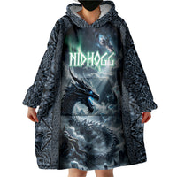 Dark Vikings Wearable Blanket Hoodie Norse Dragon Nidhogg