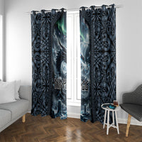 Dark Vikings Window Curtain Norse Dragon Nidhogg