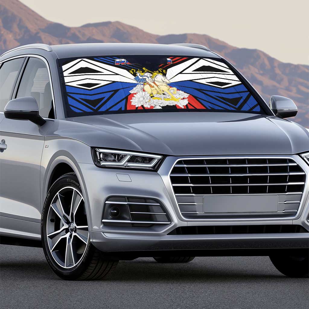 Russia Auto Sun Shade Symbol Saint George Slaying The Dragon - Wonder Print Shop