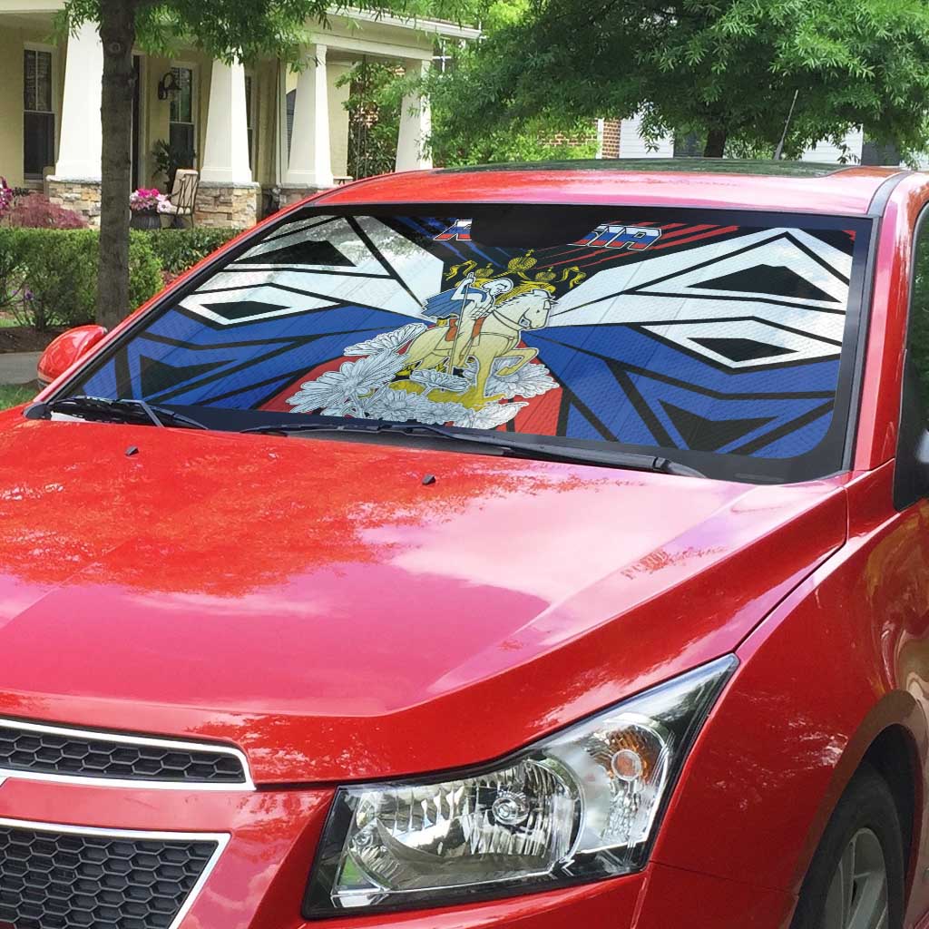 Russia Auto Sun Shade Symbol Saint George Slaying The Dragon - Wonder Print Shop