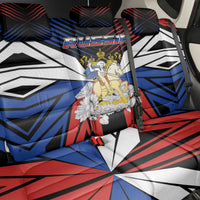 Russia Back Car Seat Cover Symbol Saint George Slaying The Dragon - Wonder Print Shop