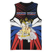 Personalized Russia Basketball Jersey Symbol Saint George Slaying The Dragon - Wonder Print Shop