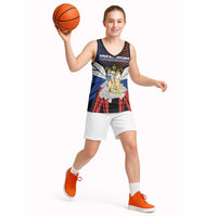 Personalized Russia Basketball Jersey Symbol Saint George Slaying The Dragon - Wonder Print Shop