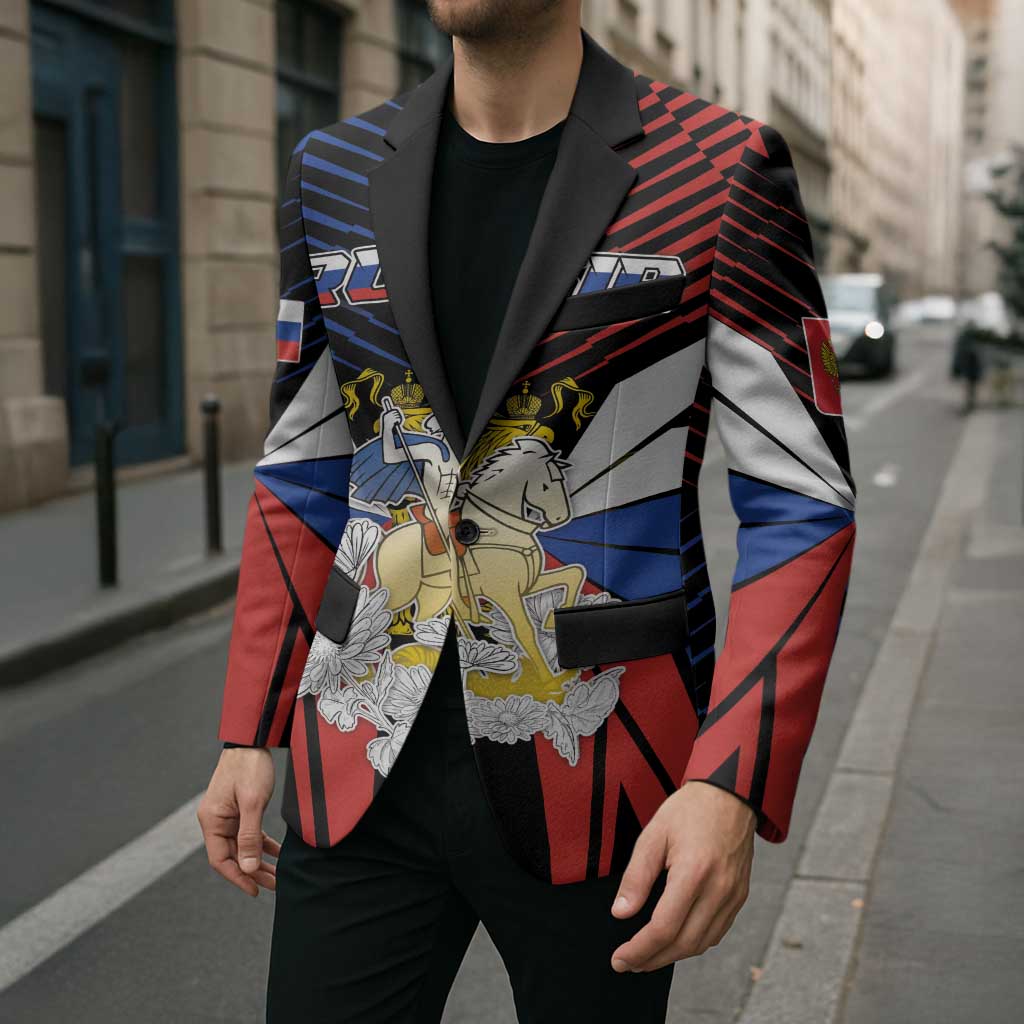 Personalized Russia Blazer Symbol Saint George Slaying The Dragon - Wonder Print Shop