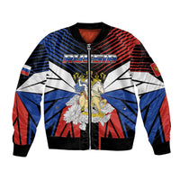 Personalized Russia Bomber Jacket Symbol Saint George Slaying The Dragon - Wonder Print Shop
