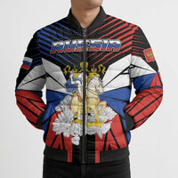 Personalized Russia Bomber Puffer Jacket Symbol Saint George Slaying The Dragon - Wonder Print Shop