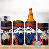 Personalized Russia 4 in 1 Can Cooler Tumbler Symbol Saint George Slaying The Dragon - Wonder Print Shop