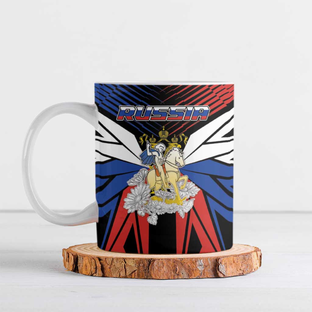 Personalized Russia Ceramic Mug Symbol Saint George Slaying The Dragon - Wonder Print Shop
