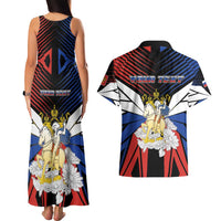 Personalized Russia Couples Matching Tank Maxi Dress and Hawaiian Shirt Symbol Saint George Slaying The Dragon - Wonder Print Shop