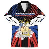 Personalized Russia Family Matching Off The Shoulder Long Sleeve Dress and Hawaiian Shirt Symbol Saint George Slaying The Dragon - Wonder Print Shop