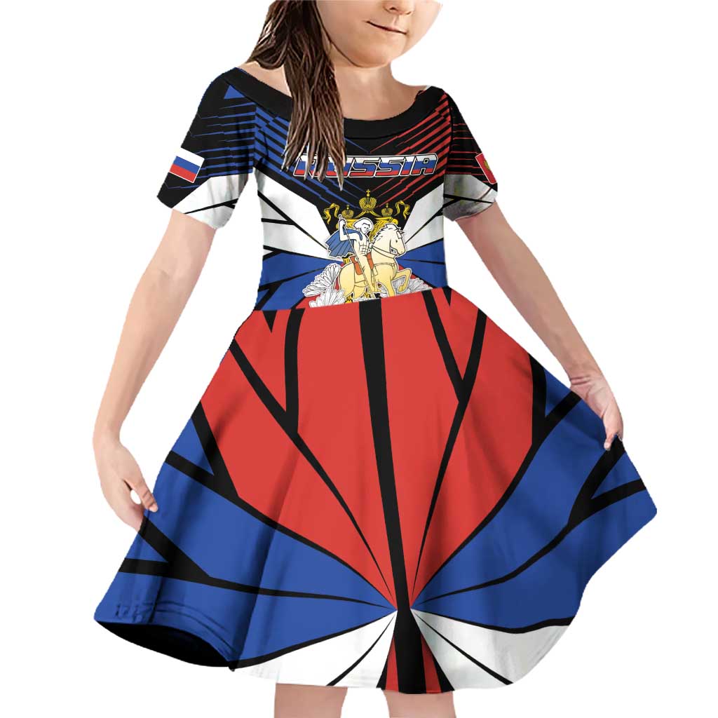 Personalized Russia Family Matching Off Shoulder Short Dress and Hawaiian Shirt Symbol Saint George Slaying The Dragon - Wonder Print Shop