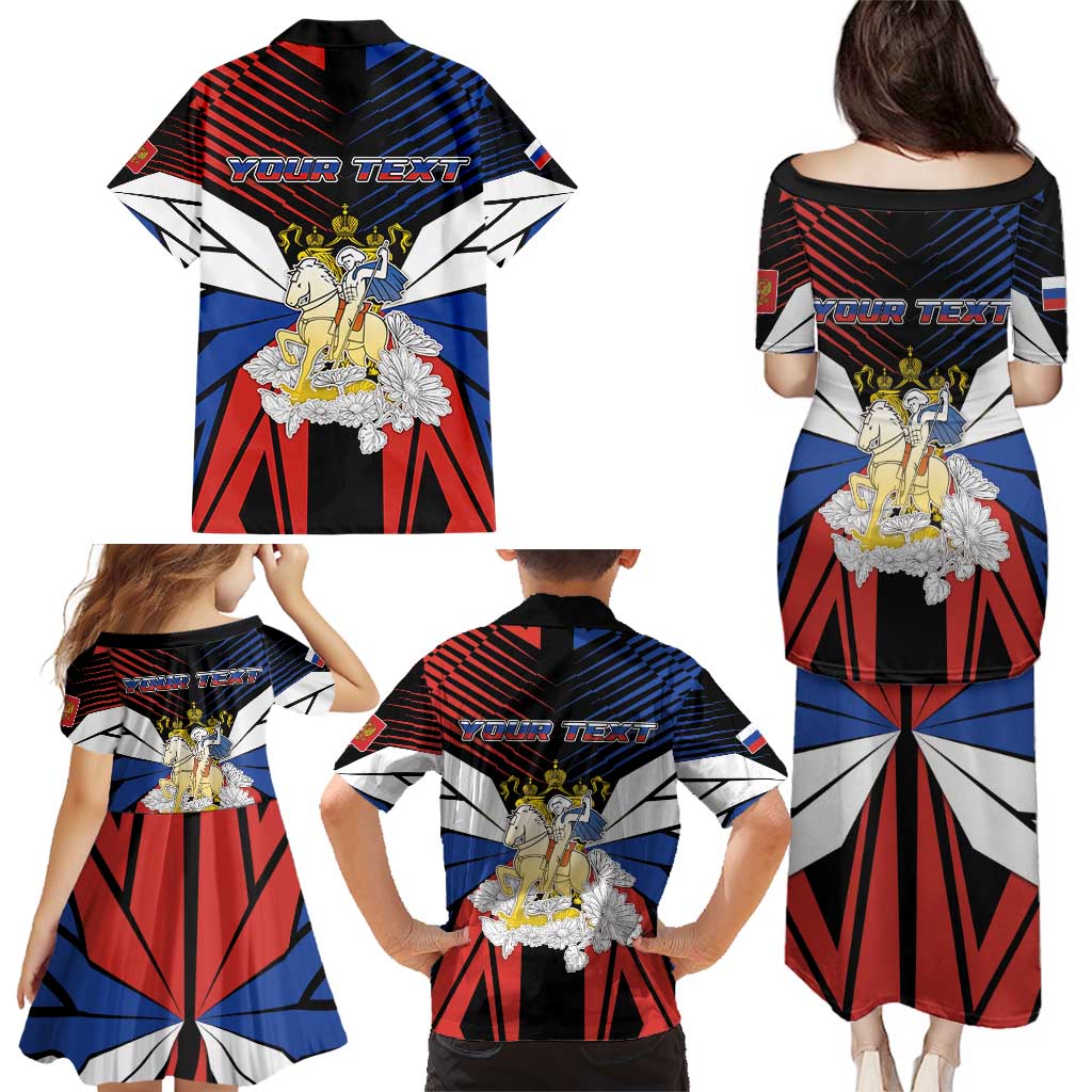 Personalized Russia Family Matching Puletasi and Hawaiian Shirt Symbol Saint George Slaying The Dragon - Wonder Print Shop