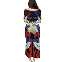 Personalized Russia Family Matching Puletasi and Hawaiian Shirt Symbol Saint George Slaying The Dragon - Wonder Print Shop