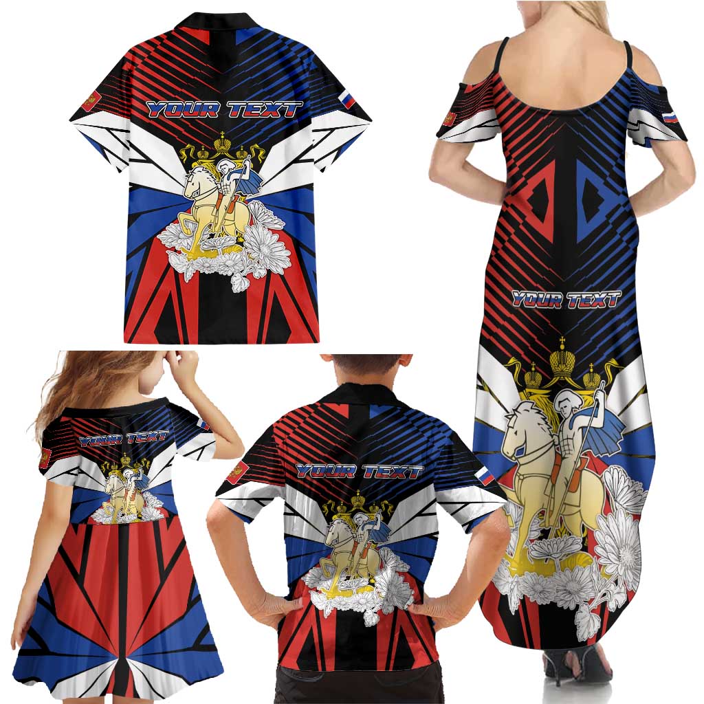 Personalized Russia Family Matching Summer Maxi Dress and Hawaiian Shirt Symbol Saint George Slaying The Dragon - Wonder Print Shop