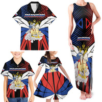 Personalized Russia Family Matching Tank Maxi Dress and Hawaiian Shirt Symbol Saint George Slaying The Dragon - Wonder Print Shop