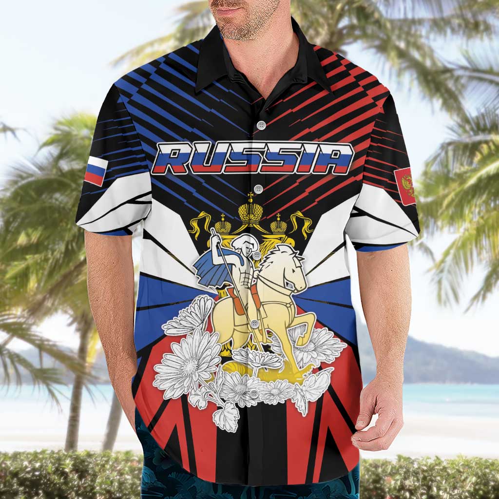 Personalized Russia Hawaiian Shirt Symbol Saint George Slaying The Dragon - Wonder Print Shop