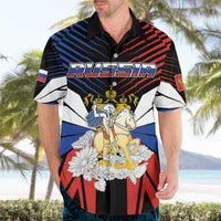 Personalized Russia Hawaiian Shirt Symbol Saint George Slaying The Dragon - Wonder Print Shop