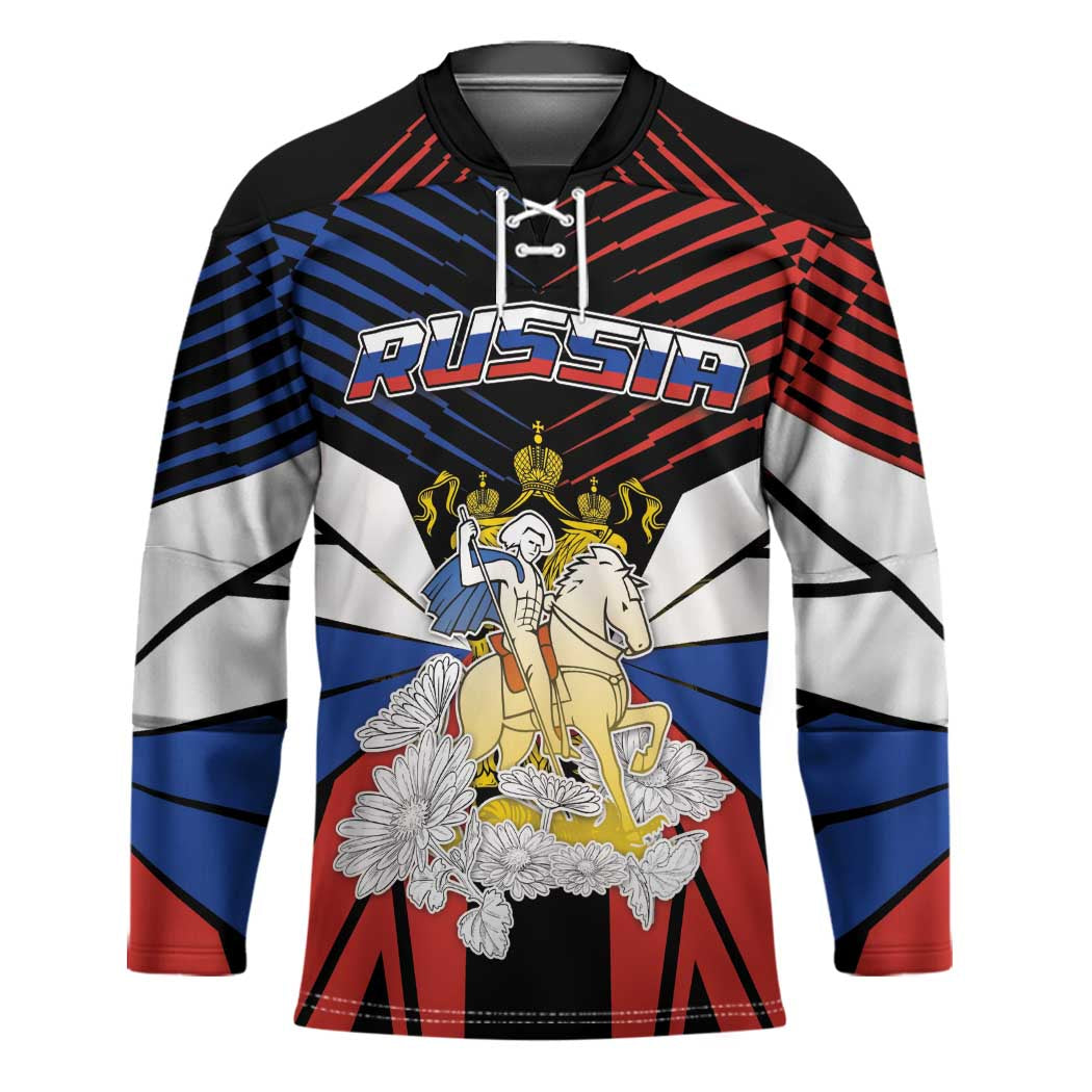 Personalized Russia Hockey Jersey Symbol Saint George Slaying The Dragon - Wonder Print Shop