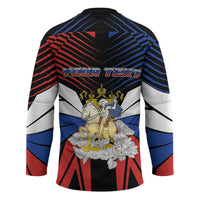 Personalized Russia Hockey Jersey Symbol Saint George Slaying The Dragon - Wonder Print Shop