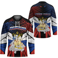 Personalized Russia Hockey Jersey Symbol Saint George Slaying The Dragon - Wonder Print Shop