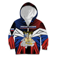 Personalized Russia Kid Hoodie Symbol Saint George Slaying The Dragon - Wonder Print Shop