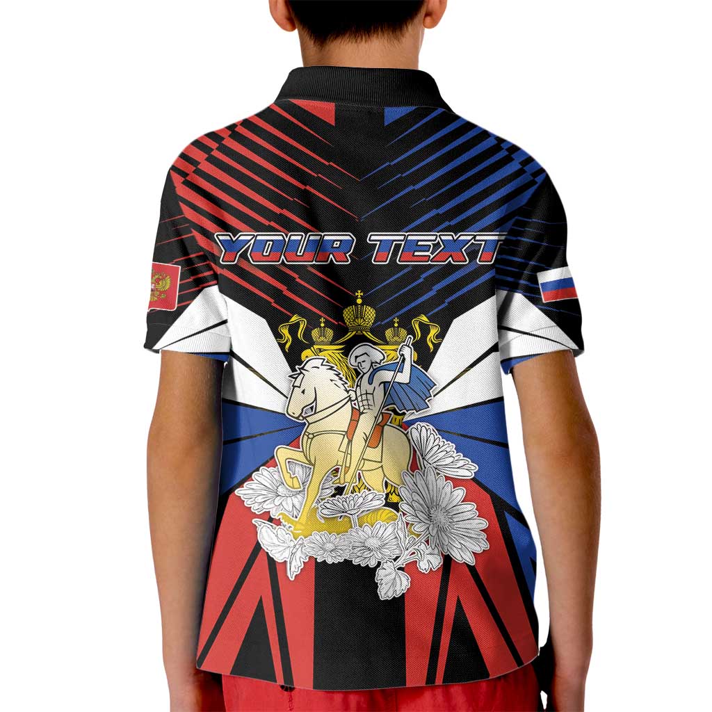 Personalized Russia Kid Polo Shirt Symbol Saint George Slaying The Dragon - Wonder Print Shop