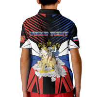 Personalized Russia Kid Polo Shirt Symbol Saint George Slaying The Dragon - Wonder Print Shop