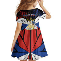 Personalized Russia Kid Short Sleeve Dress Symbol Saint George Slaying The Dragon - Wonder Print Shop