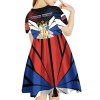 Personalized Russia Kid Short Sleeve Dress Symbol Saint George Slaying The Dragon - Wonder Print Shop