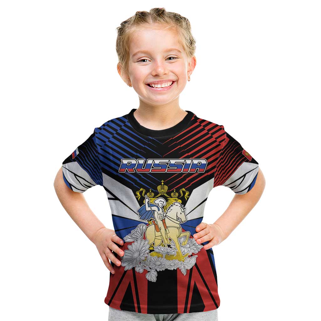 Personalized Russia Kid T Shirt Symbol Saint George Slaying The Dragon - Wonder Print Shop