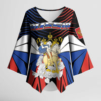 Personalized Russia Kimono Sleeve Blouse Symbol Saint George Slaying The Dragon - Wonder Print Shop