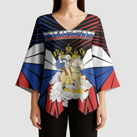 Personalized Russia Kimono Sleeve Blouse Symbol Saint George Slaying The Dragon - Wonder Print Shop