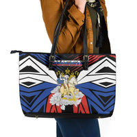 Russia Leather Tote Bag Symbol Saint George Slaying The Dragon - Wonder Print Shop