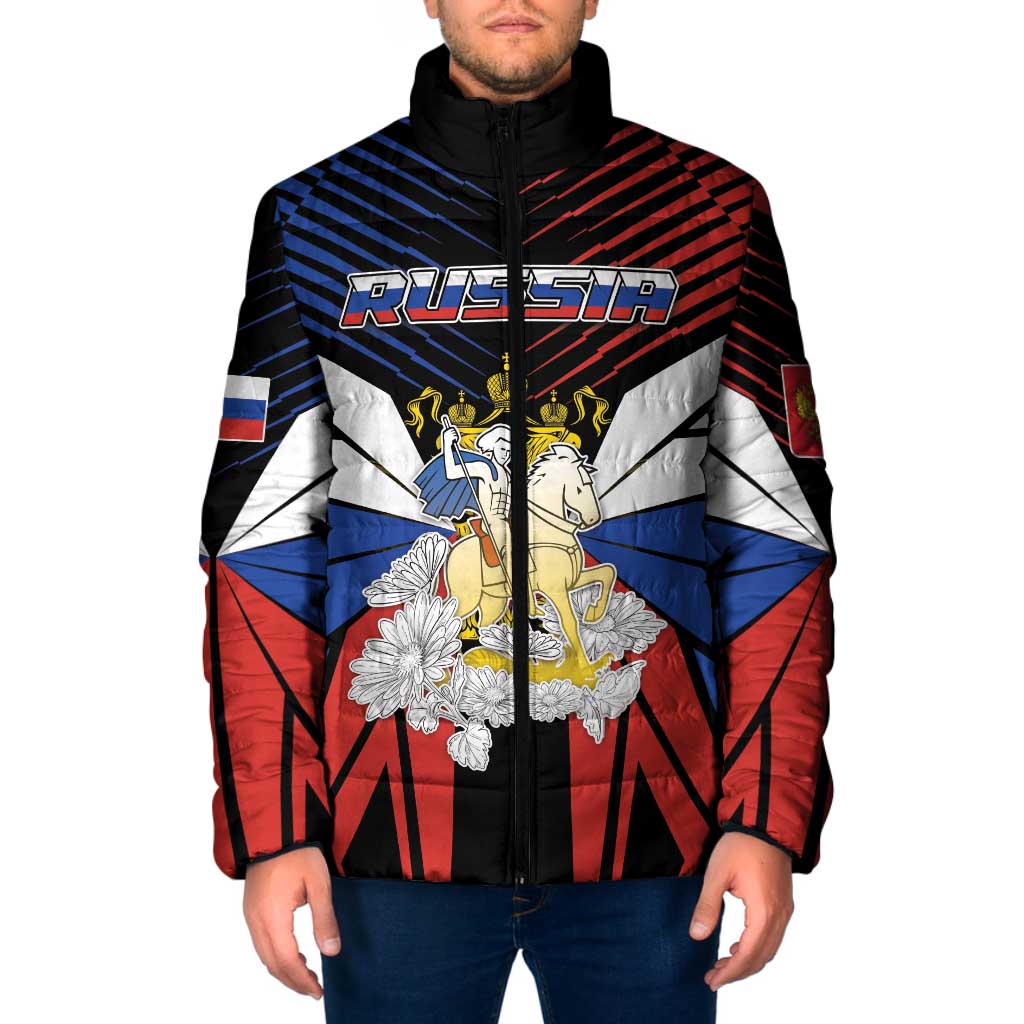 Personalized Russia Padded Jacket Symbol Saint George Slaying The Dragon - Wonder Print Shop
