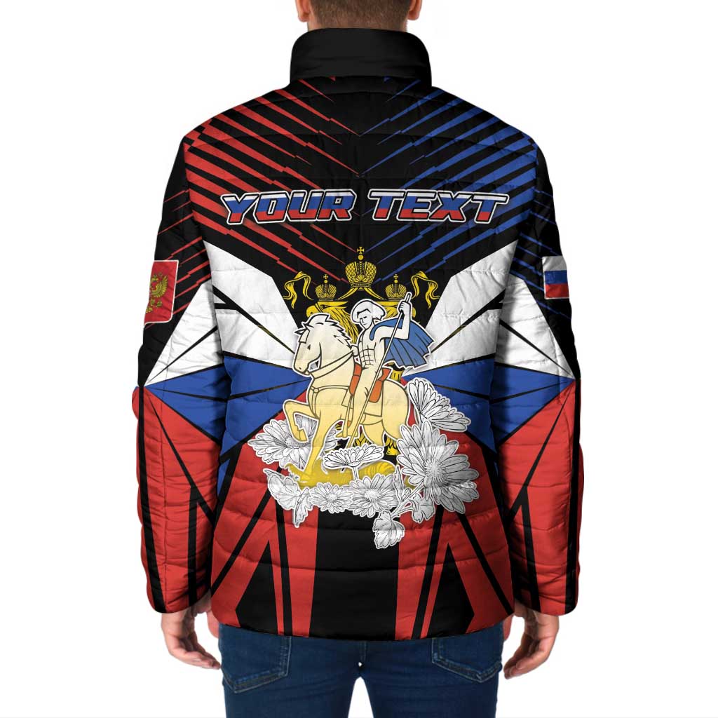 Personalized Russia Padded Jacket Symbol Saint George Slaying The Dragon - Wonder Print Shop