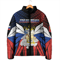 Personalized Russia Padded Jacket Symbol Saint George Slaying The Dragon - Wonder Print Shop