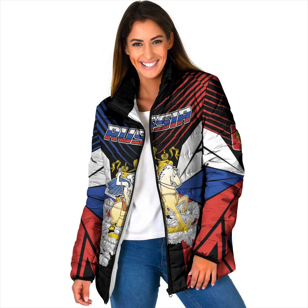 Personalized Russia Padded Jacket Symbol Saint George Slaying The Dragon - Wonder Print Shop