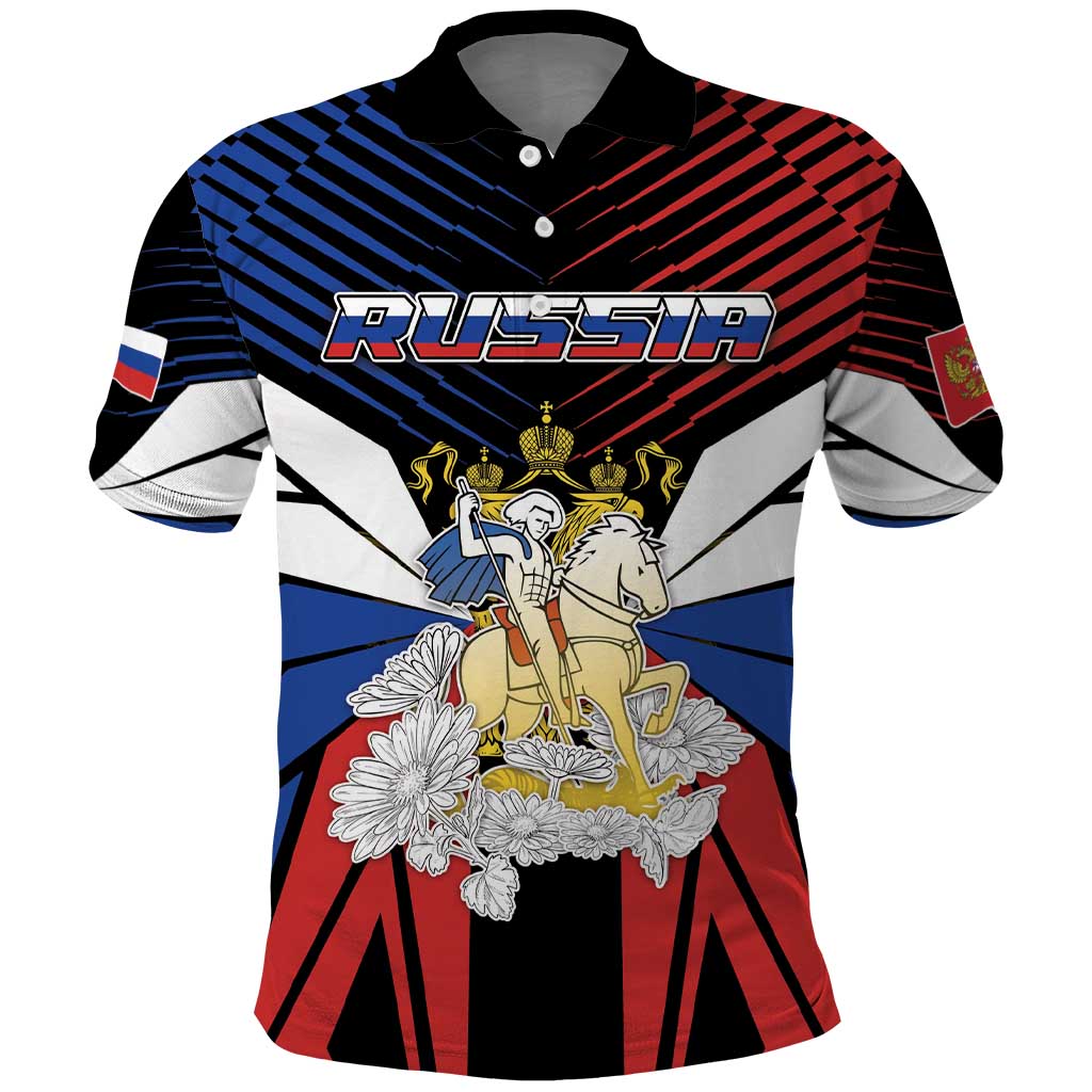 Personalized Russia Polo Shirt Symbol Saint George Slaying The Dragon - Wonder Print Shop