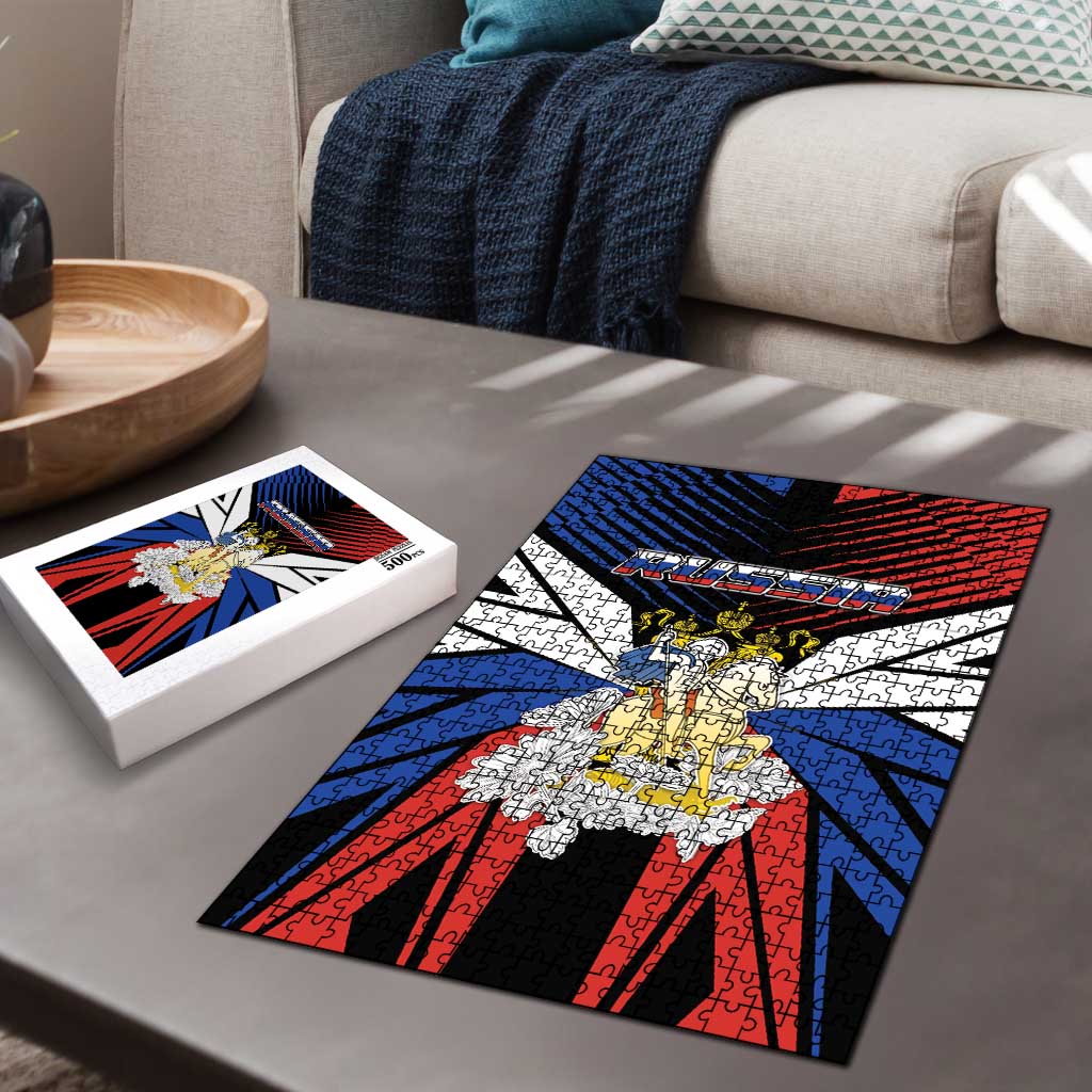 Russia Puzzle Symbol Saint George Slaying The Dragon - Wonder Print Shop