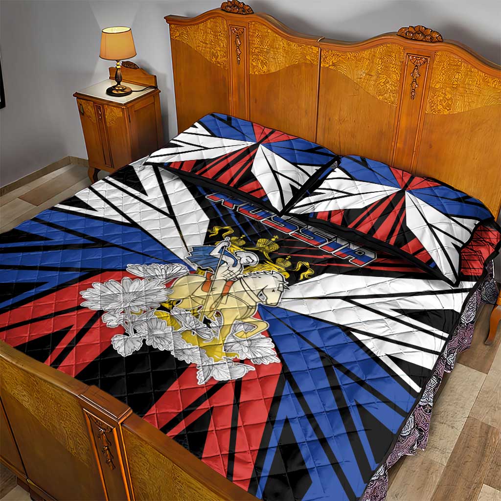 Russia Quilt Bed Set Symbol Saint George Slaying The Dragon - Wonder Print Shop