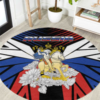 Russia Round Carpet Symbol Saint George Slaying The Dragon - Wonder Print Shop