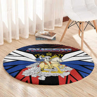 Russia Round Carpet Symbol Saint George Slaying The Dragon - Wonder Print Shop