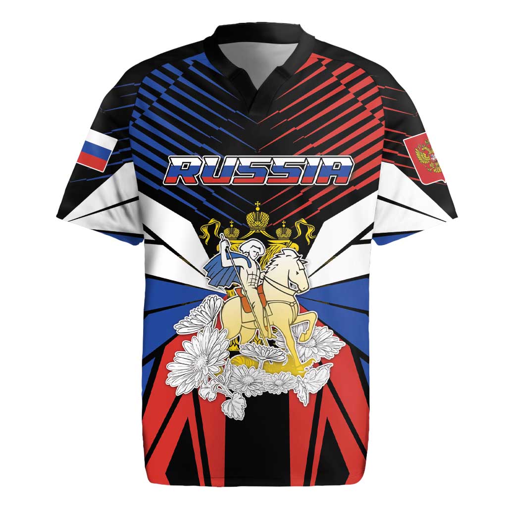 Personalized Russia Rugby Jersey Symbol Saint George Slaying The Dragon - Wonder Print Shop