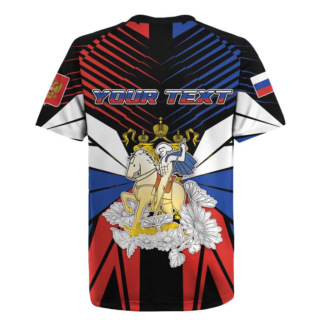 Personalized Russia Rugby Jersey Symbol Saint George Slaying The Dragon - Wonder Print Shop